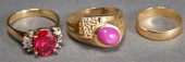14-KARAT YELLOW-GOLD AND SYNTH