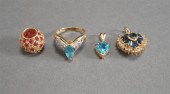 14-KARAT YELLOW-GOLD AND TOPAZ
