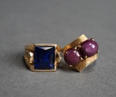 14-KARAT YELLOW-GOLD AND TWIN