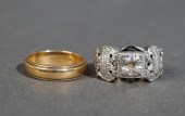 14-KARAT YELLOW-GOLD BAND AND