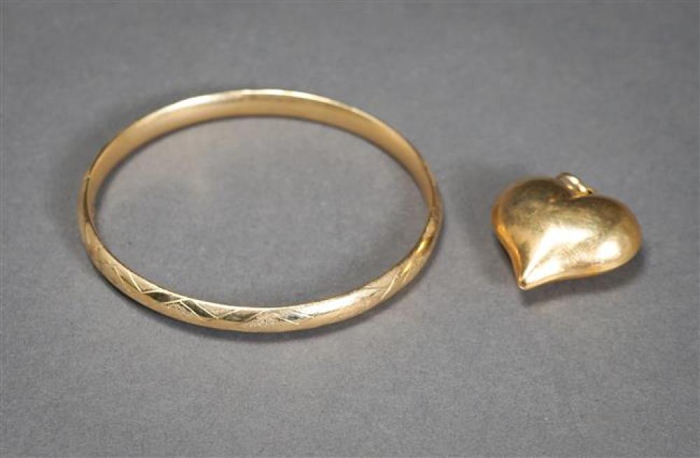 14-KARAT YELLOW-GOLD BANGLE