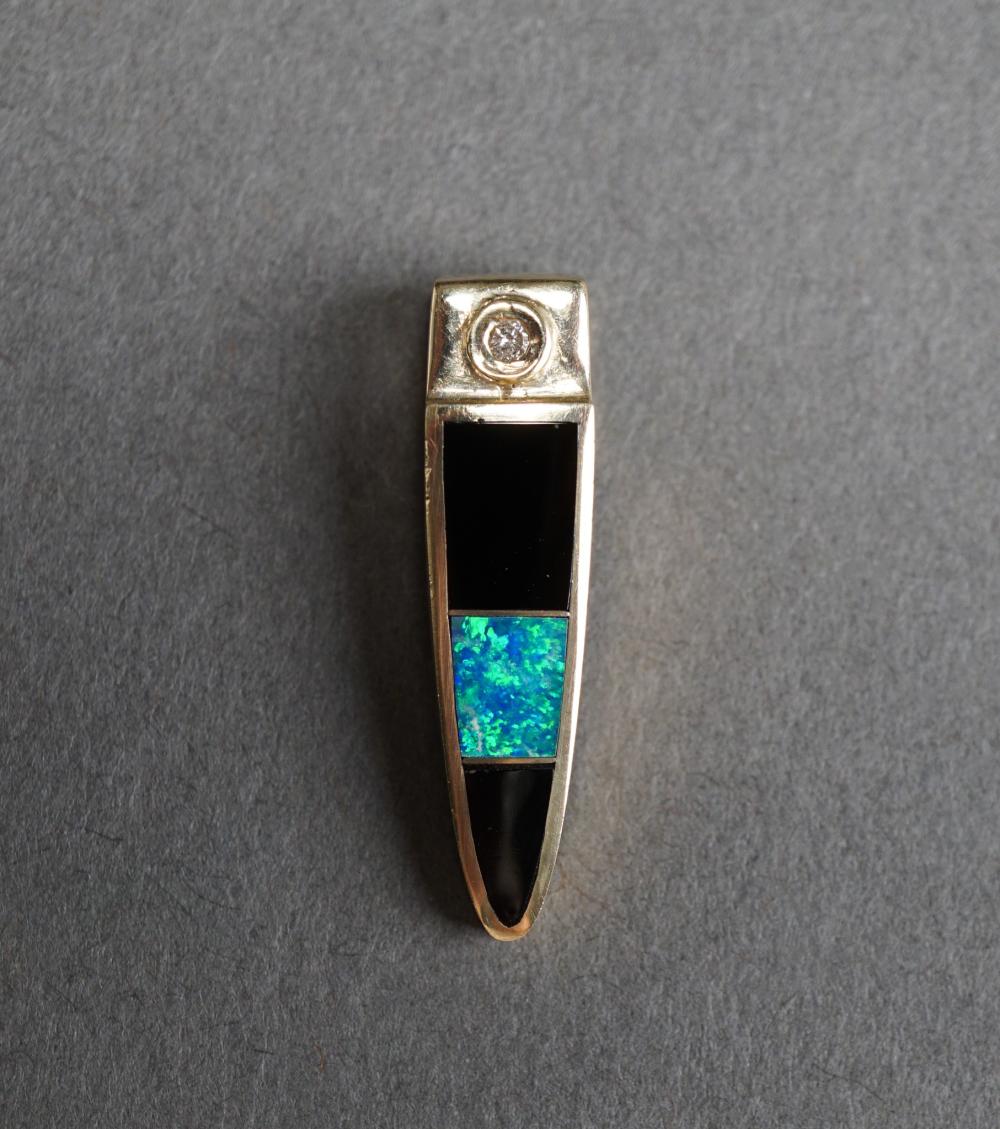14-KARAT YELLOW-GOLD, BLACK ONYX,
