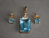 14-KARAT YELLOW-GOLD, BLUE TOP
