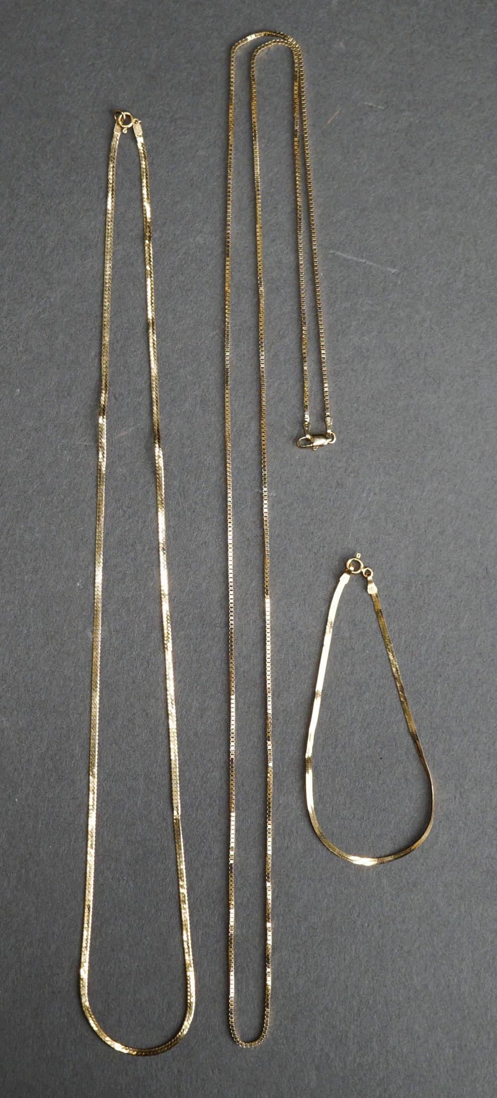 14-KARAT YELLOW-GOLD CHAIN BRACELET