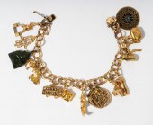 14 KARAT YELLOW GOLD CHARM BRA