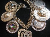 14 karat yellow gold charm bra