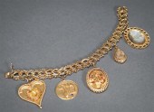 14-KARAT YELLOW-GOLD CHARM BRA