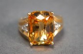 14-KARAT YELLOW-GOLD, CITRINE