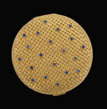 14 karat yellow gold compact   
