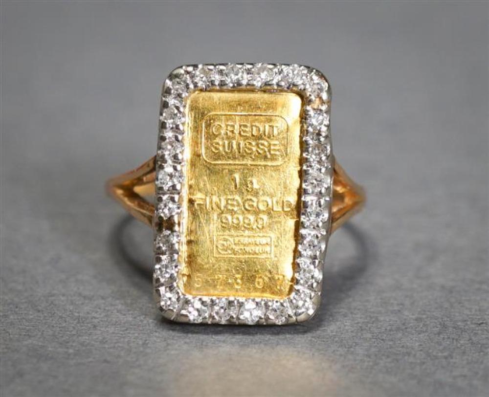 14-KARAT YELLOW-GOLD, CREDIT SUISSE