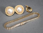 14-KARAT YELLOW-GOLD CUBIC ZIR