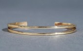 14-KARAT YELLOW-GOLD CUFF BRAC