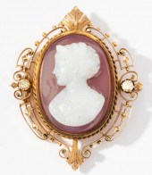 14 KARAT YELLOW GOLD, DIAMOND