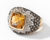 14 KARAT YELLOW GOLD, DIAMOND