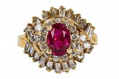 14 KARAT YELLOW GOLD, DIAMOND,