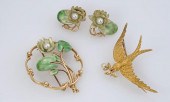 14-KARAT YELLOW-GOLD, ENAMEL A