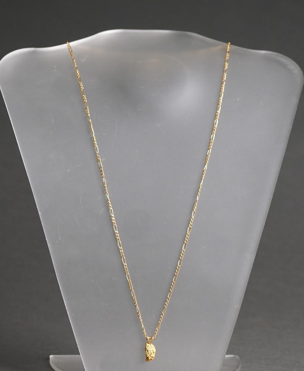 14-KARAT YELLOW-GOLD FIGARO-LINK