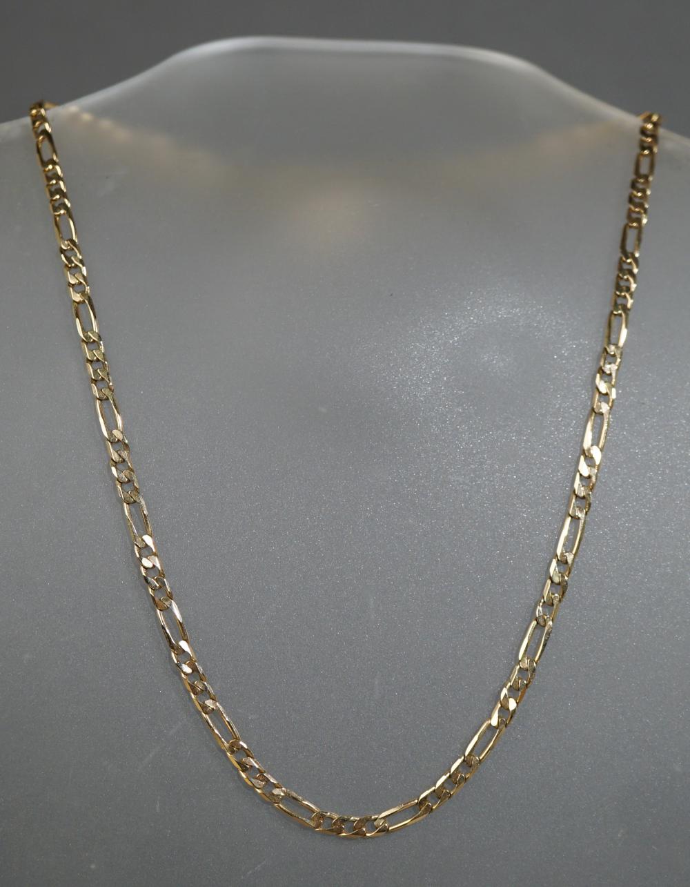14-KARAT YELLOW-GOLD FIGARO LINK