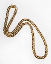 14 KARAT YELLOW GOLD FLATTENED