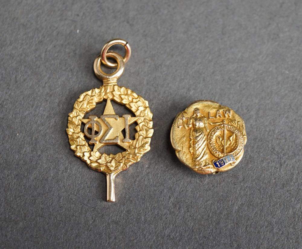 14-KARAT YELLOW-GOLD FRATERNITY PIN