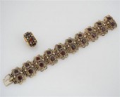 14-KARAT YELLOW-GOLD, GARNET A