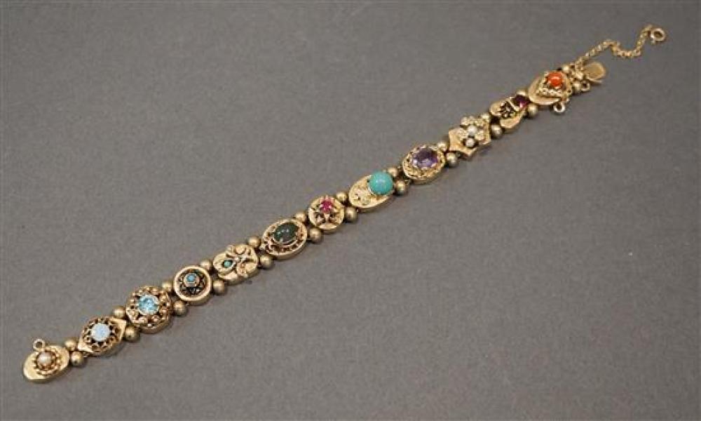 14 KARAT YELLOW GOLD GEM-SET