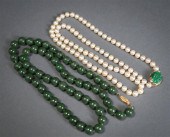 14-KARAT YELLOW-GOLD, GREEN HA
