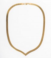 14 KARAT YELLOW GOLD HERRINGBO