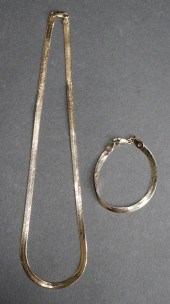 14-KARAT YELLOW-GOLD HERRINGBO