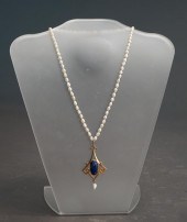 14-KARAT YELLOW-GOLD, LAPIS LA