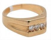 14 KARAT YELLOW GOLD MENS RING