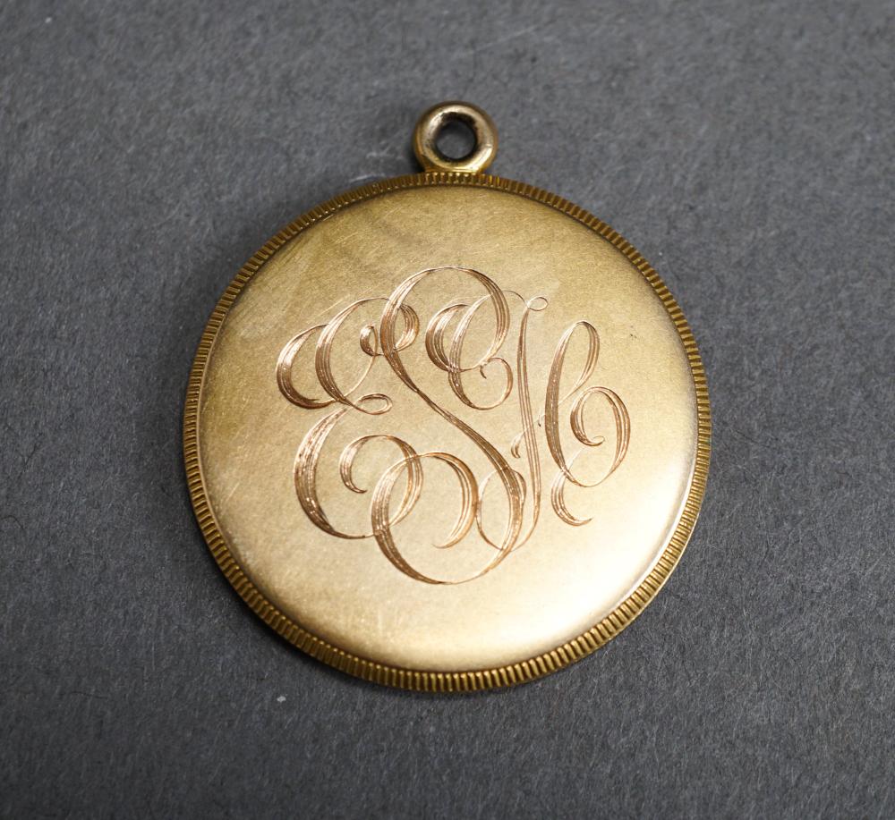 14-KARAT YELLOW-GOLD MONOGRAM