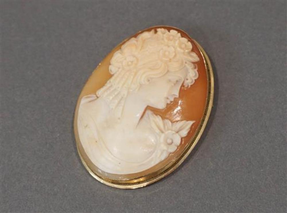 14-KARAT YELLOW-GOLD MOUNTED