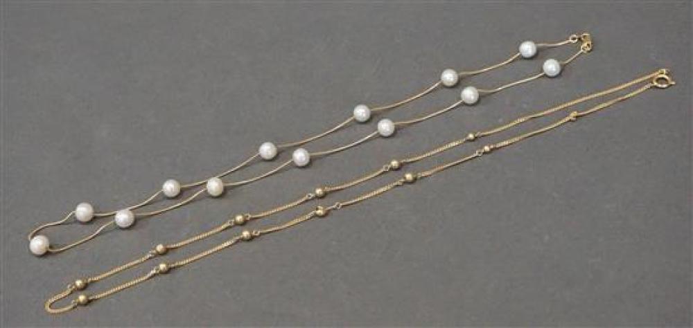 14-KARAT YELLOW-GOLD NECKLACE AND A