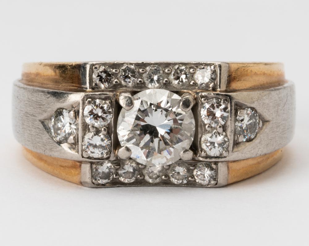 14 KARAT YELLOW GOLD, PALLADIUM,
