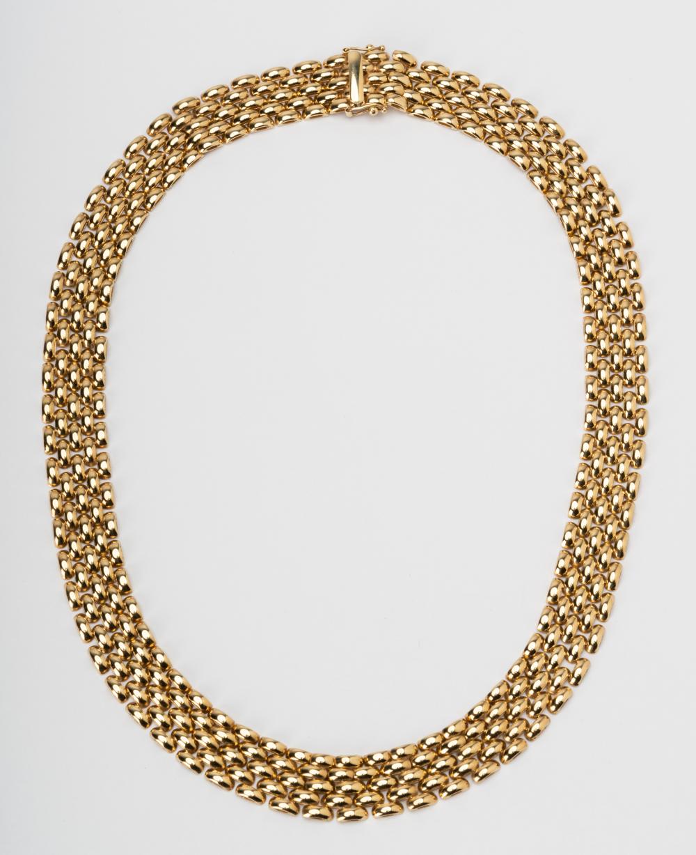14 KARAT YELLOW GOLD PANTHER LINK
