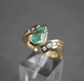 14-KARAT YELLOW-GOLD, PARAIBA-