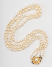 14 KARAT YELLOW GOLD PEARL NEC