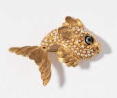 14 KARAT YELLOW GOLD PEARL AND