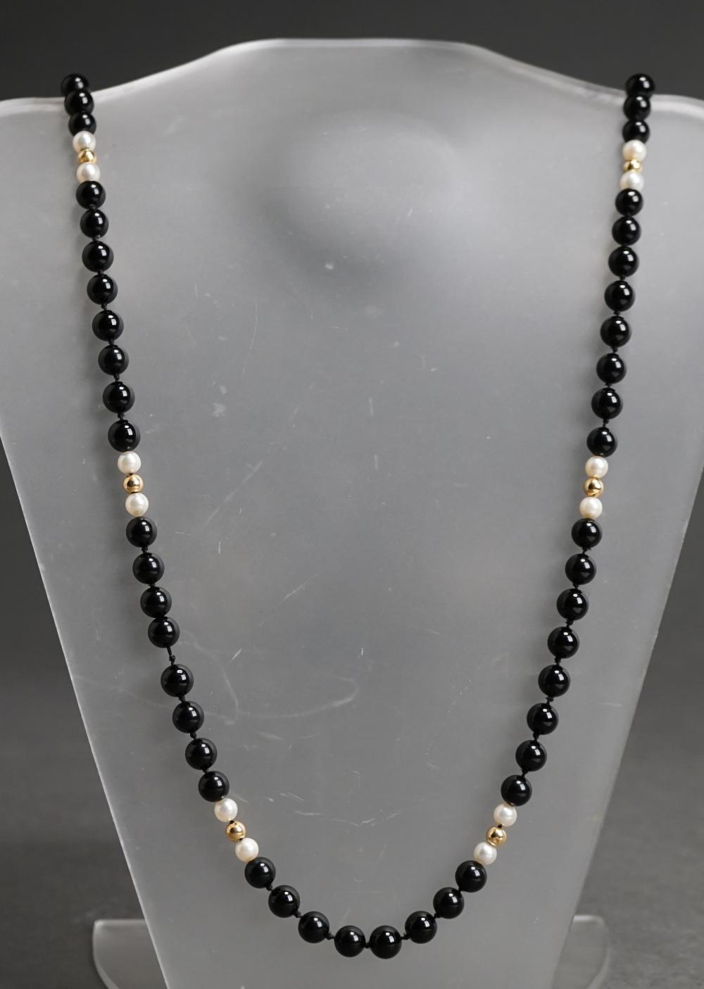 14-KARAT YELLOW-GOLD, PEARL AND