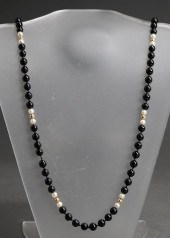 14-KARAT YELLOW-GOLD, PEARL AN