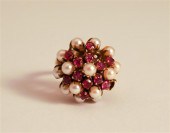 14-KARAT YELLOW-GOLD PEARL AND