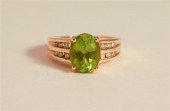 14 KARAT YELLOW GOLD PERIDOT A