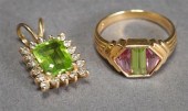 14-KARAT YELLOW-GOLD, PERIDOT
