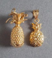 14-KARAT YELLOW-GOLD 'PINEAPPL