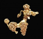 14 karat yellow gold "poodle"