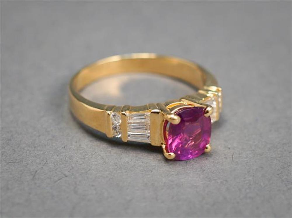 14-KARAT YELLOW-GOLD, PURPLE