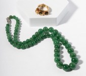 14 KARAT YELLOW GOLD RING AND