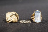 14-KARAT YELLOW-GOLD RING, A 1