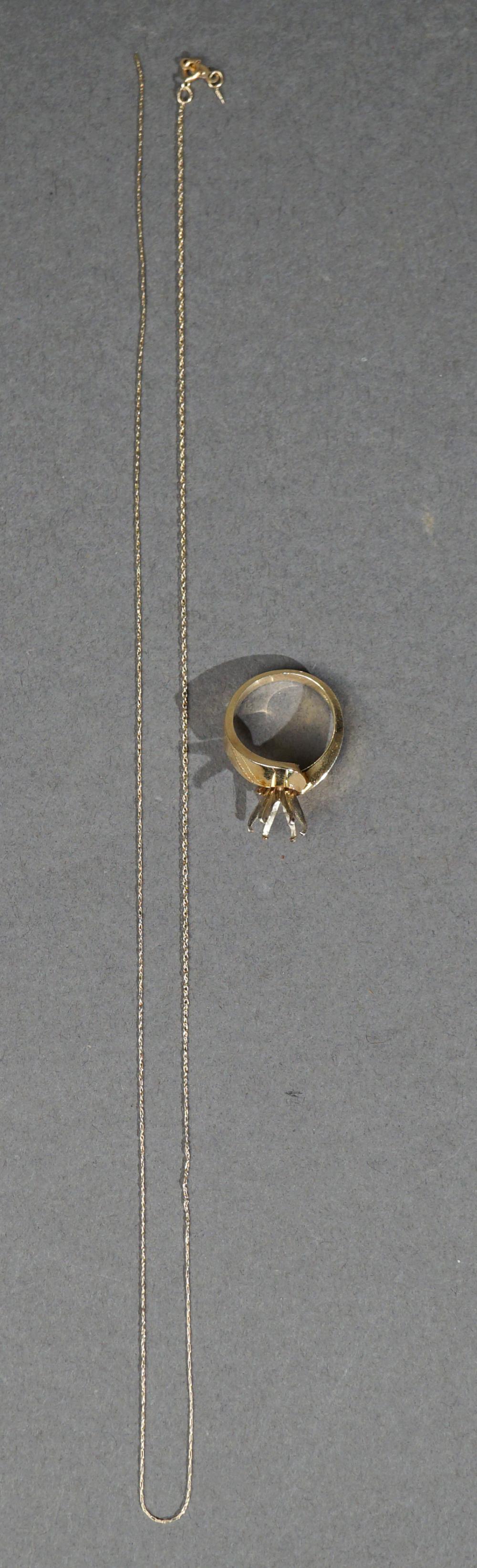 14-KARAT YELLOW-GOLD RING SETTING